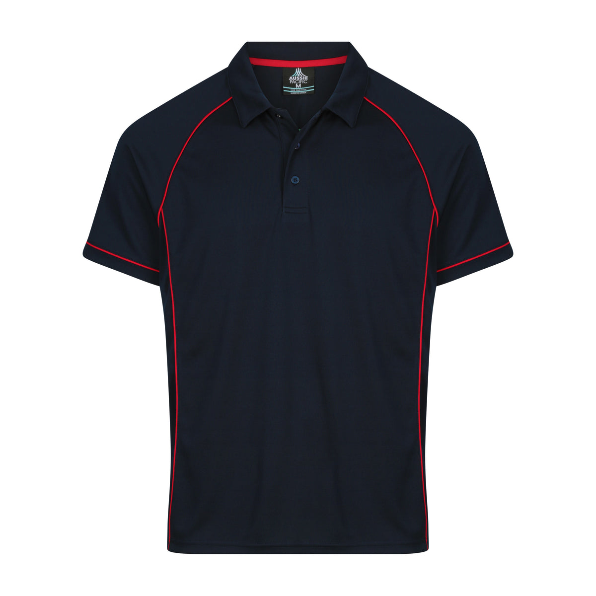 Aussie Pacific Endeavour Mens Polo 1310 in Navy/Red