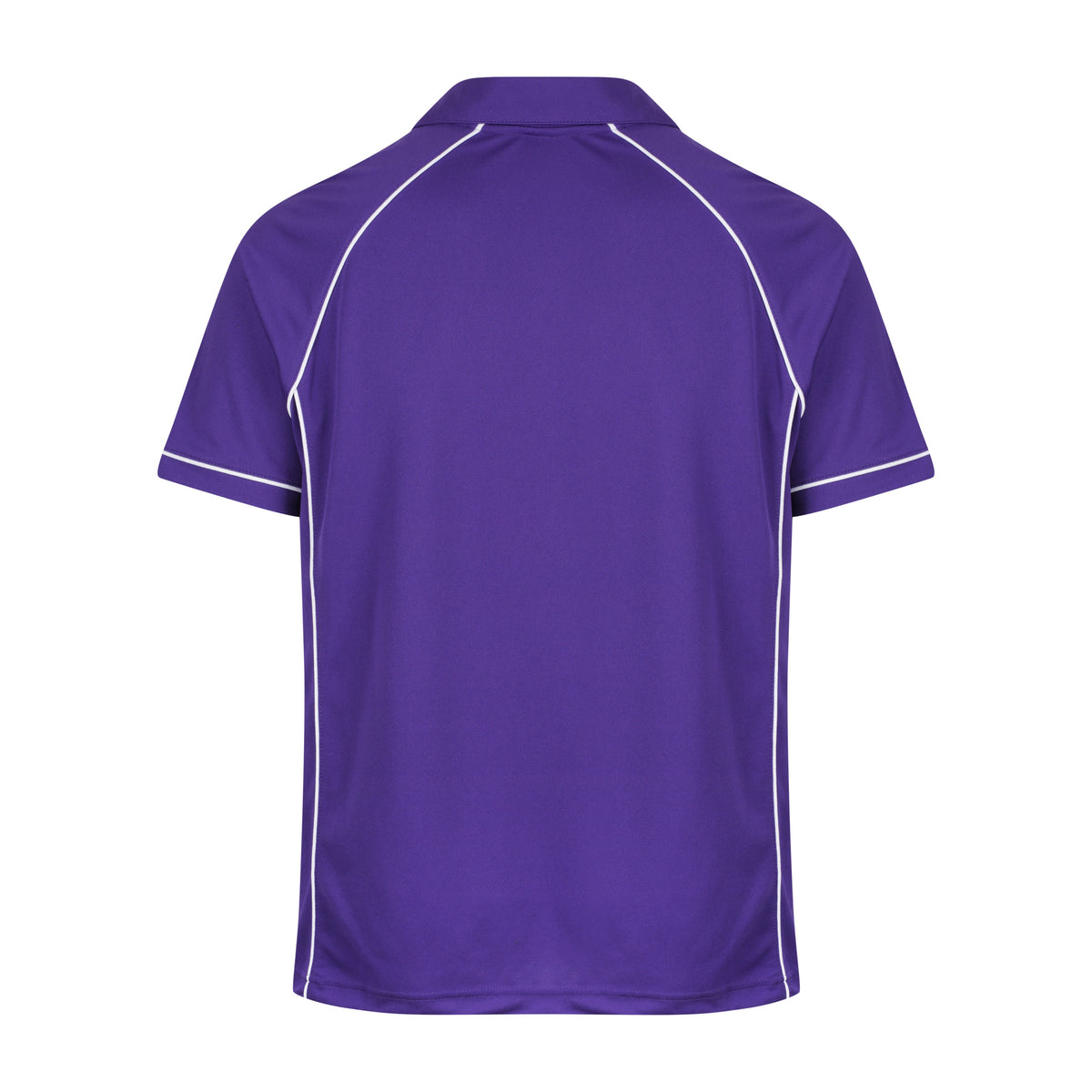 Aussie Pacific Endeavour Mens Polo 1310 in Purple/White, back view