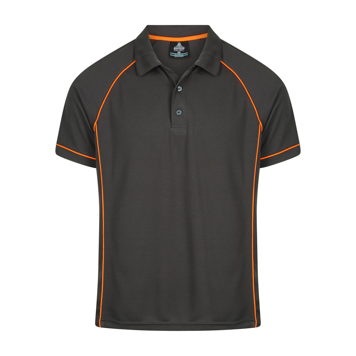 Aussie Pacific Endeavour Mens Polo 1310 in Slate/Orange