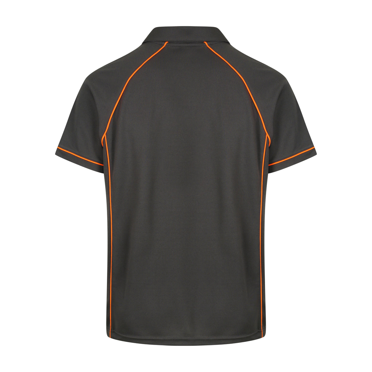 Aussie Pacific Endeavour Mens Polo 1310 in Slate/Orange, back view