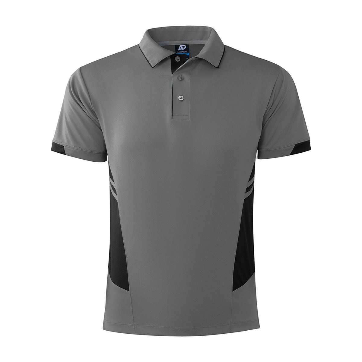 Aussie Pacific Tasman Mens Polo 1311 in Ashe/Black