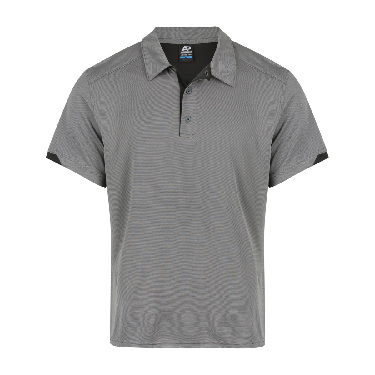 Aussie Pacific Morris Mens Polo 1317 in Slate/Black