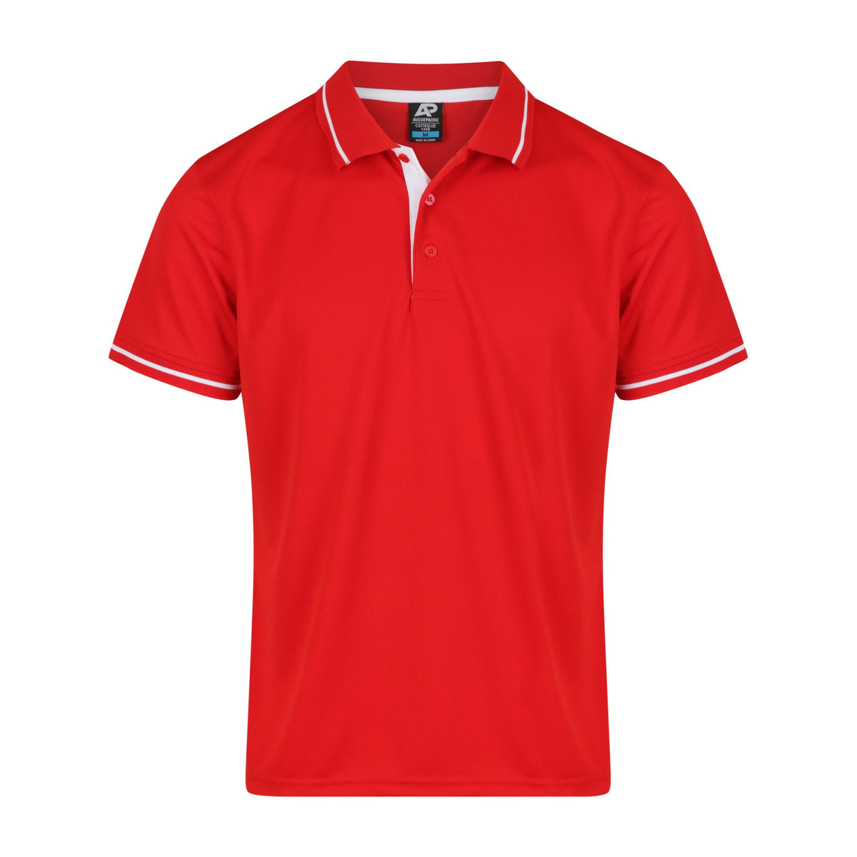 Aussie Pacific Cottesloe Mens Polo 1319 in Red/White