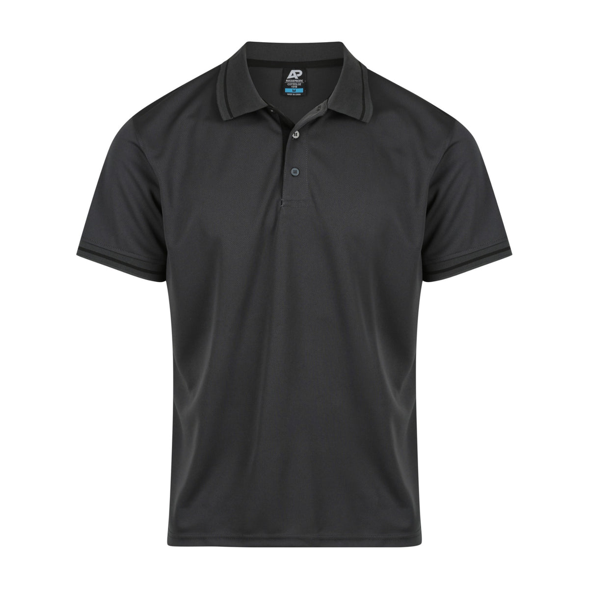 Aussie Pacific Cottesloe Mens Polo 1319 in Slate/Black