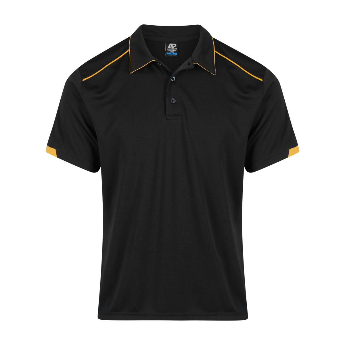 Aussie Pacific Currumbin Mens Polo 1320 in Black/Gold