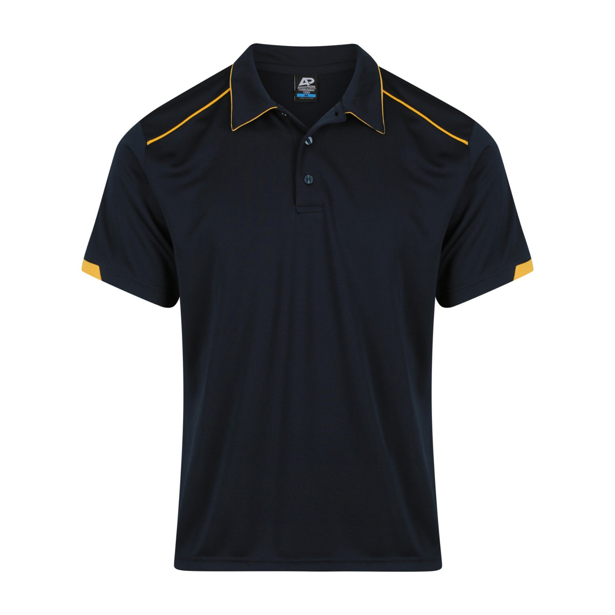 Aussie Pacific Currumbin Mens Polo 1320 in Navy/Gold