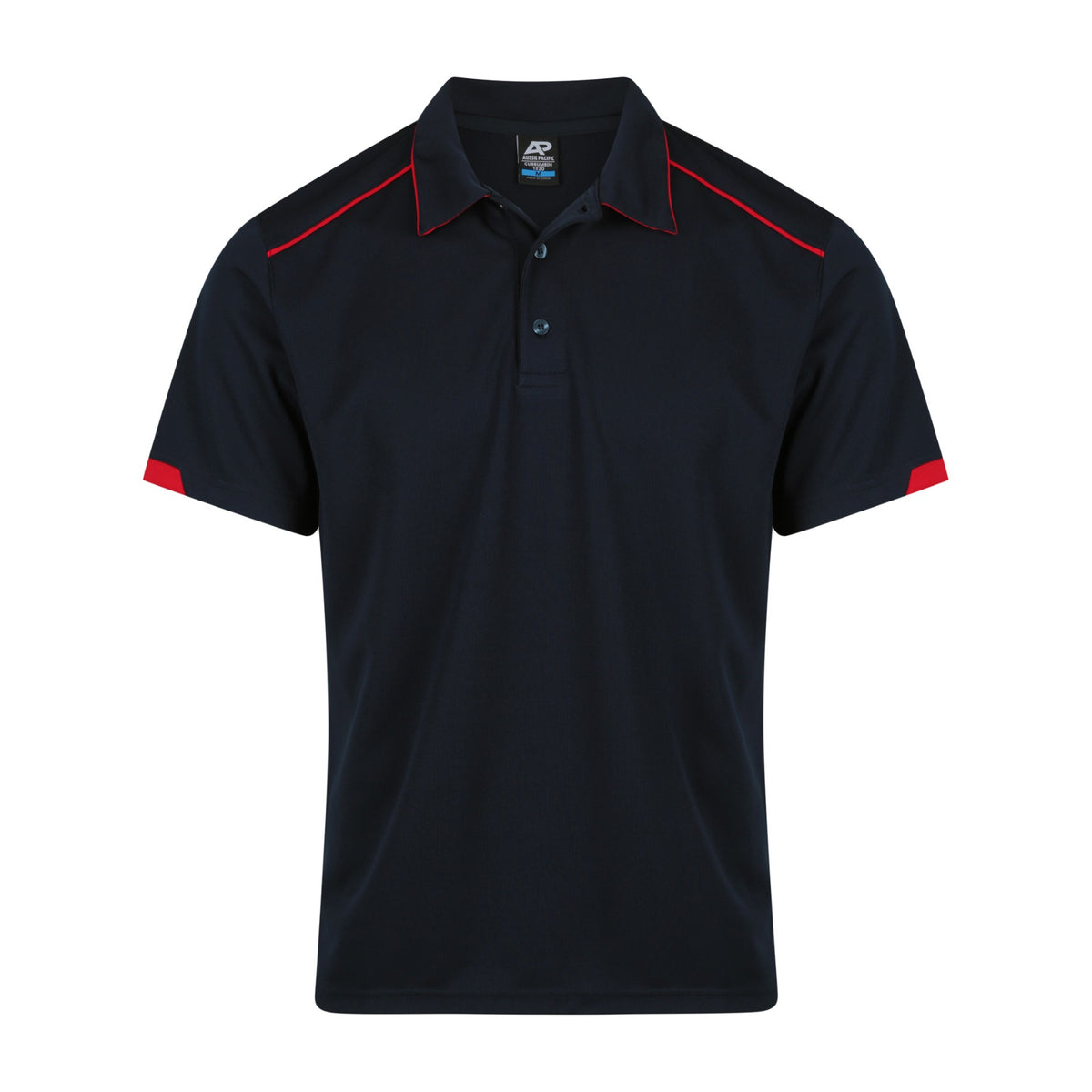 Aussie Pacific Currumbin Mens Polo 1320 in Navy/Red