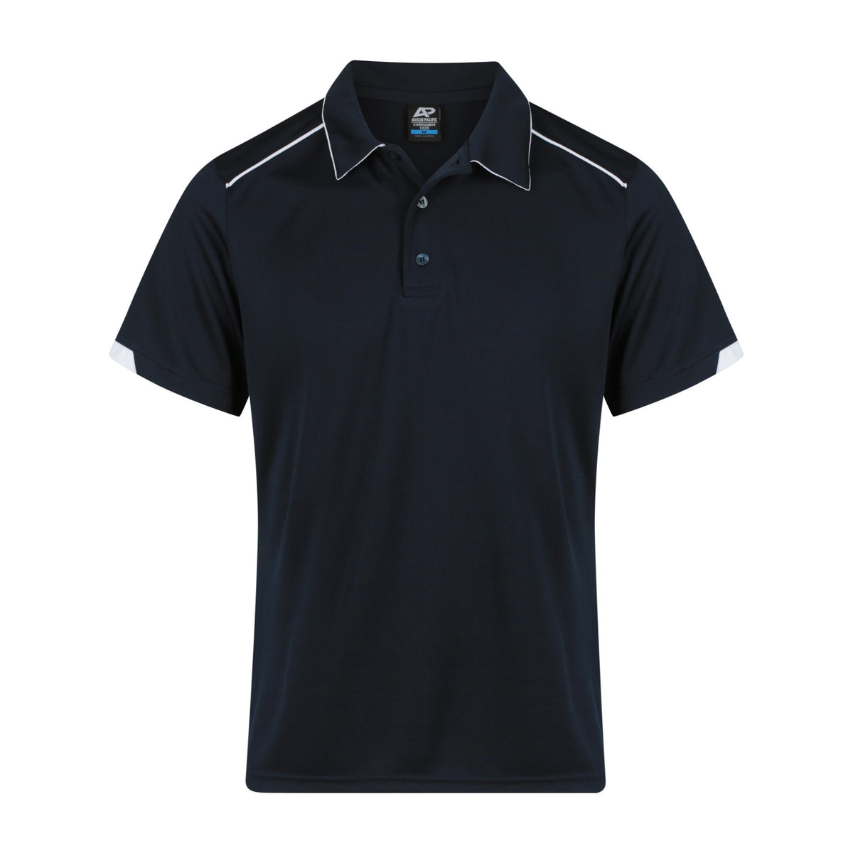 Aussie Pacific Currumbin Mens Polo 1320 in Navy/White