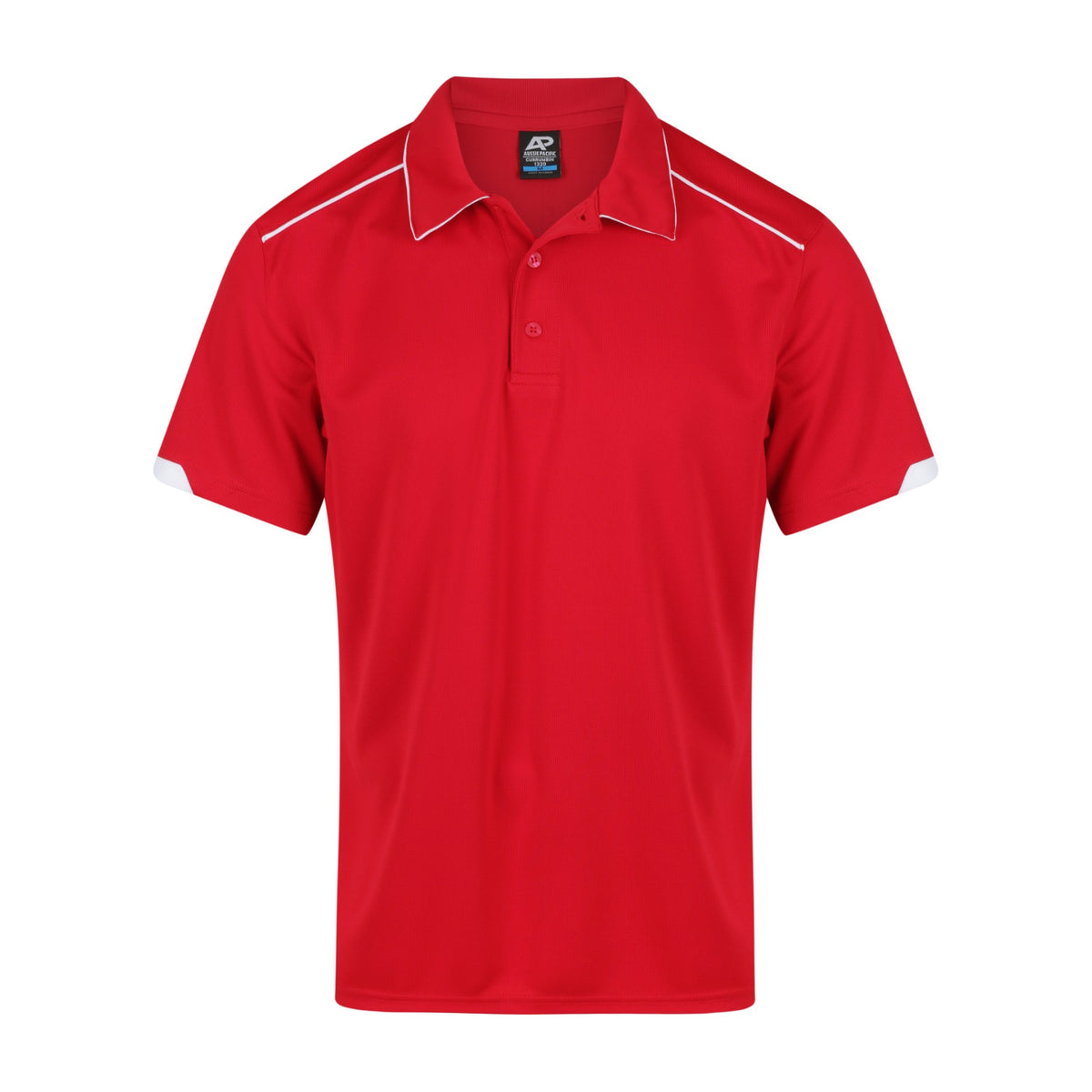 Aussie Pacific Currumbin Mens Polo 1320 in Red/White