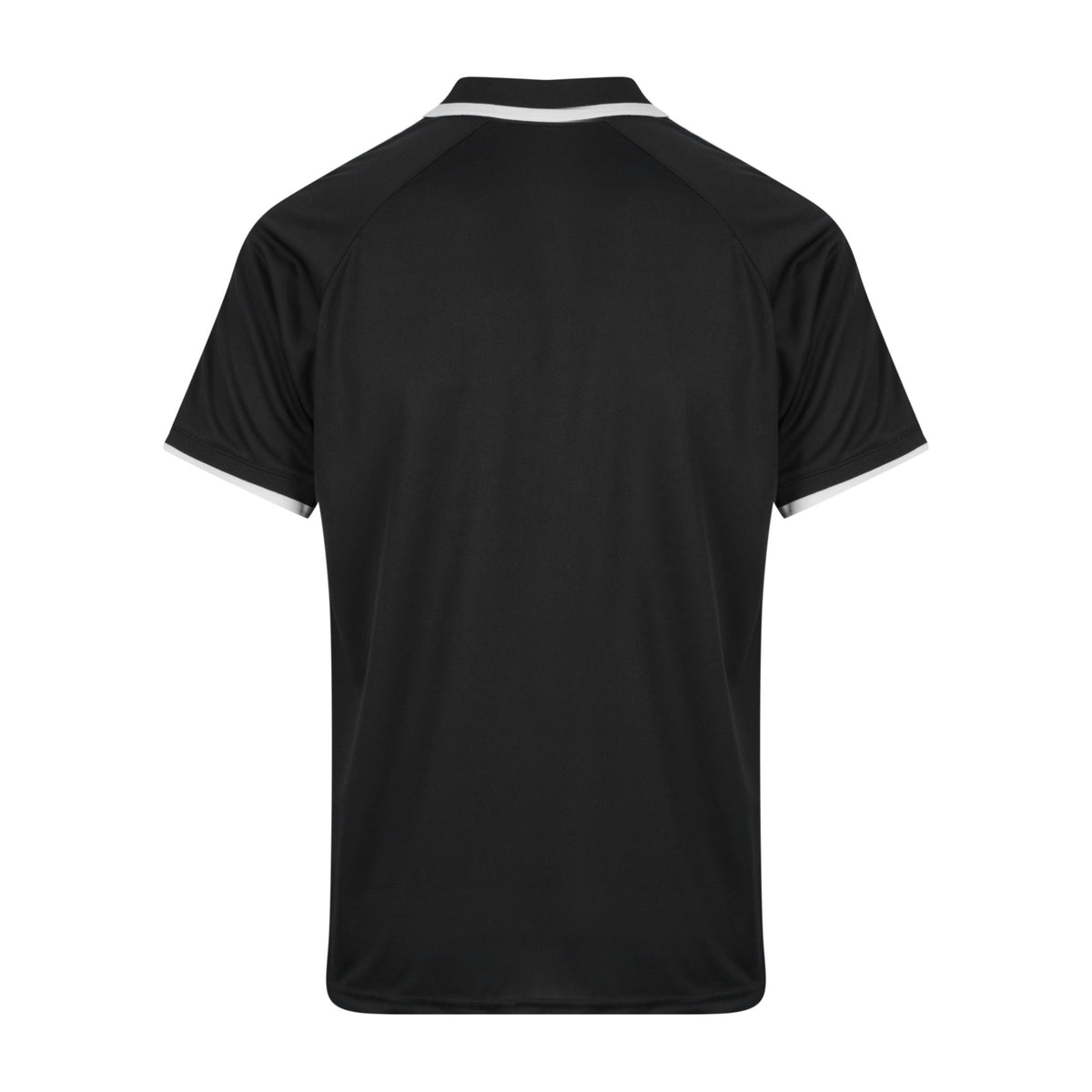 Aussie Pacific Double Bay Mens Polo 1322 in Black/White, back view