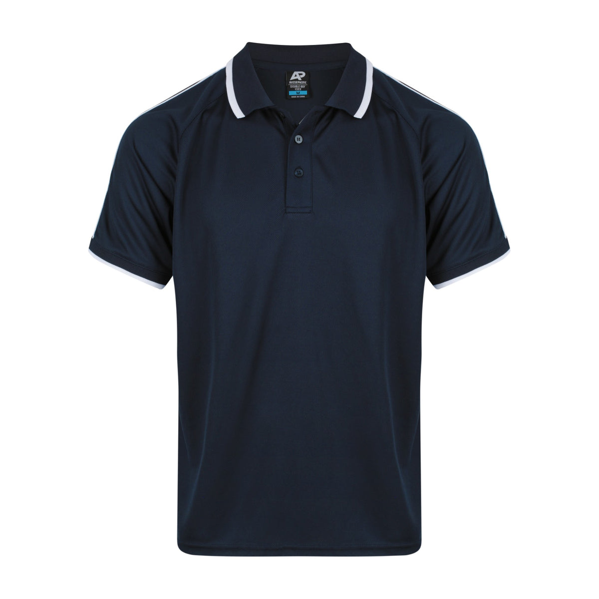 Aussie Pacific Double Bay Mens Polo 1322 in Navy/White