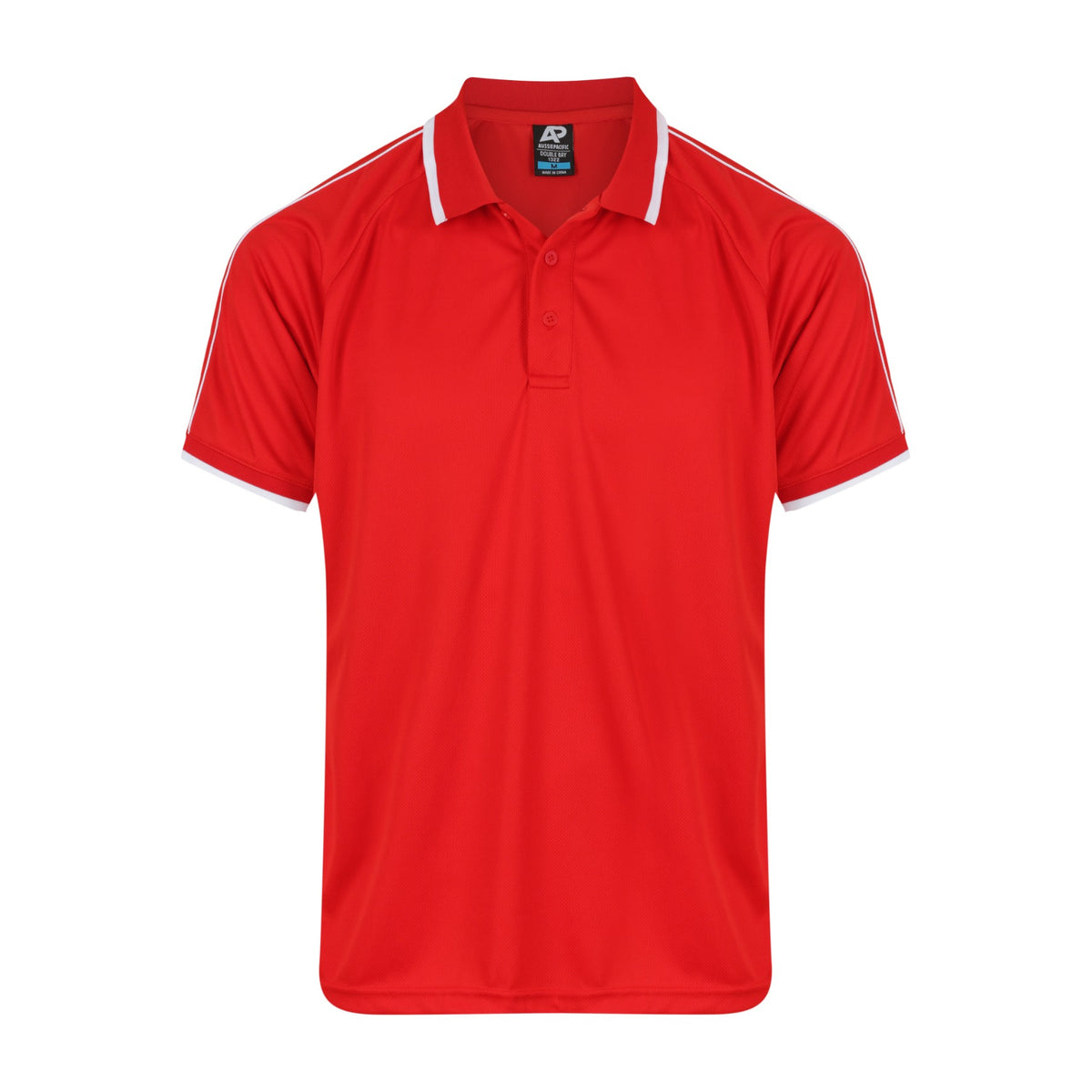 Aussie Pacific Double Bay Mens Polo 1322 in Red/White