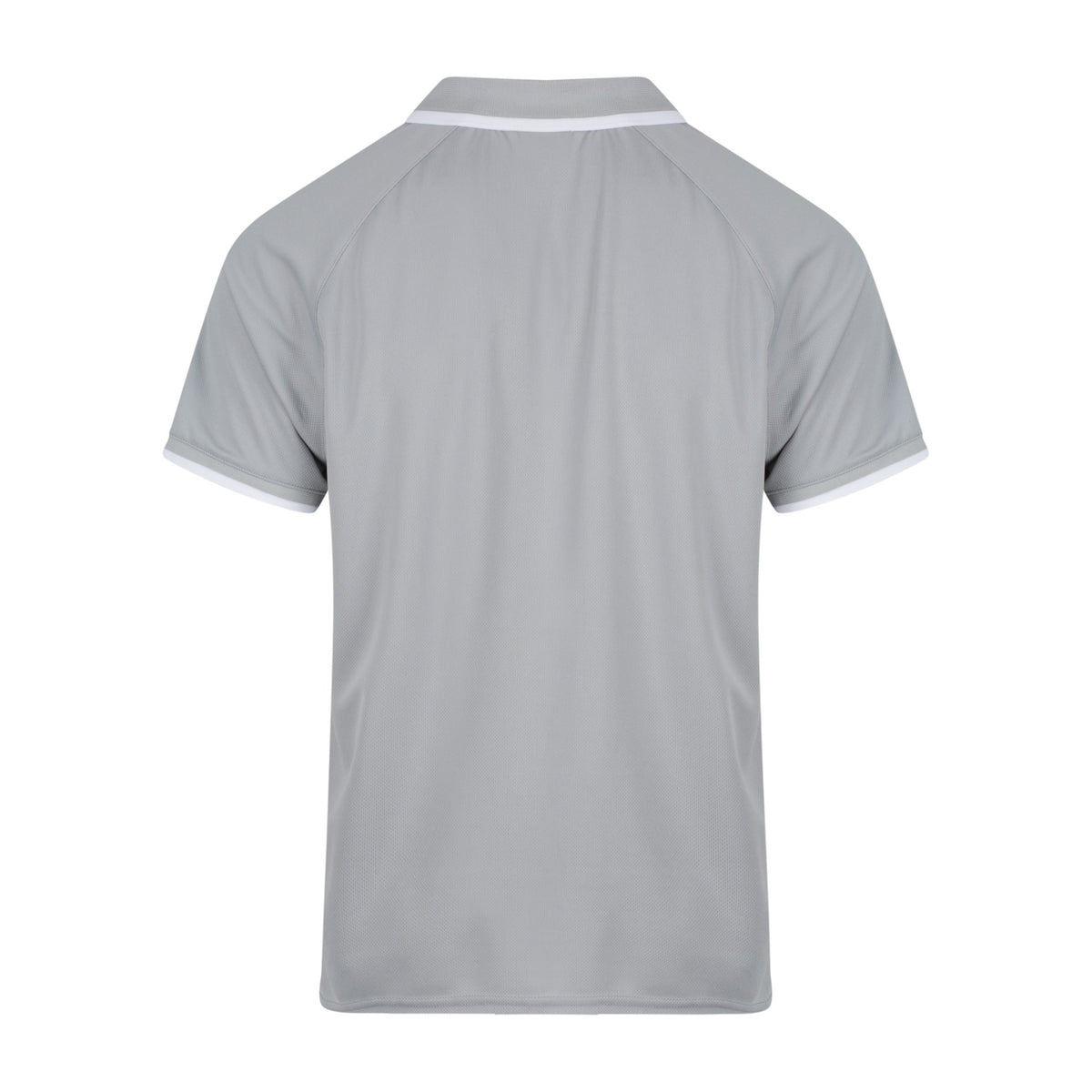 Aussie Pacific Double Bay Mens Polo 1322 in Silver/White, back view