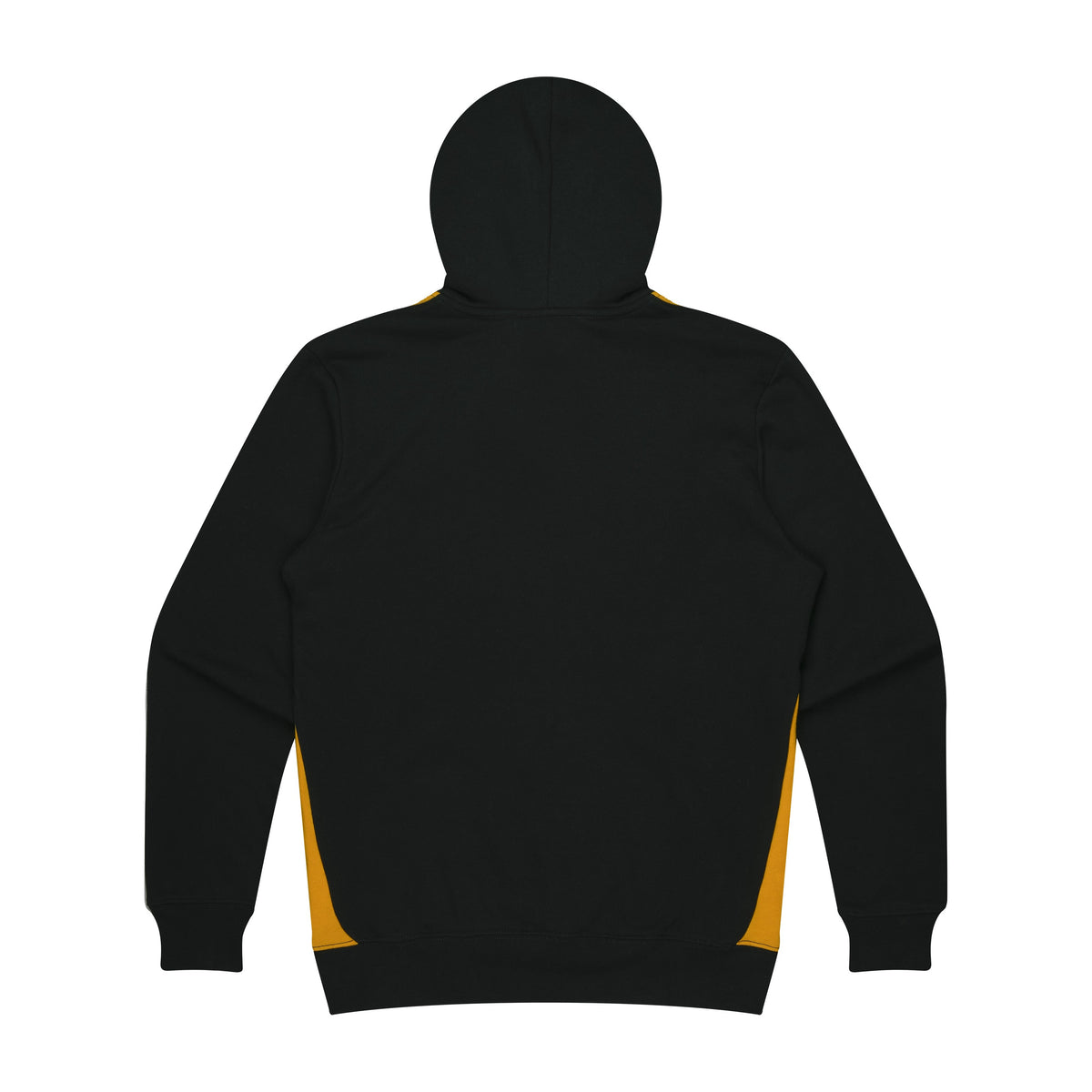 Aussie Pacific Paterson Mens Hoodie 1506 in Black/Gold, back view