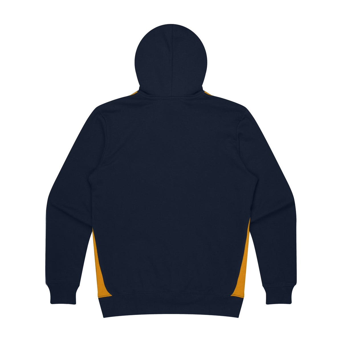 Aussie Pacific Paterson Mens Hoodie 1506 in Navy/Gold, back view