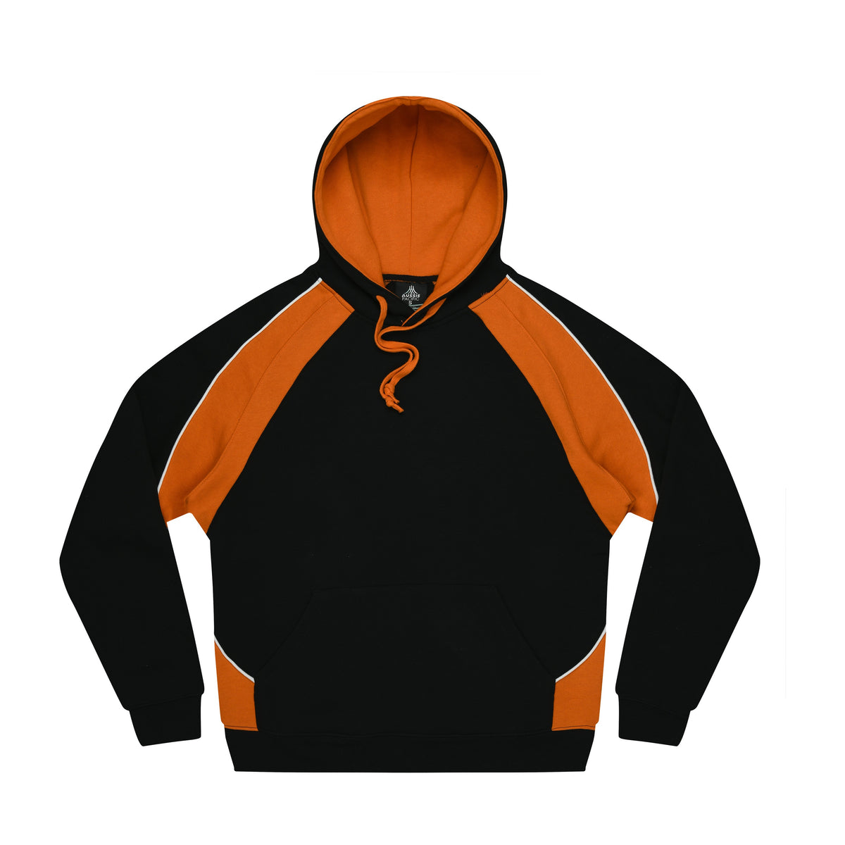 Aussie Pacific Huxley Mens Hoodie 1509 in Black/Electric Orange/White
