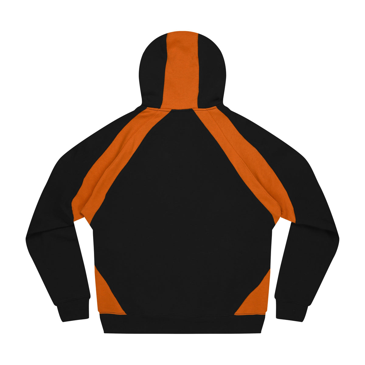 Aussie Pacific Huxley Mens Hoodie 1509 in Black/Electric Orange/White, back view