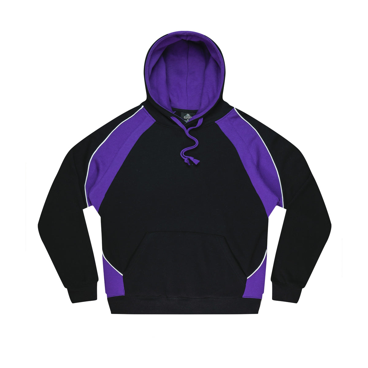 Aussie Pacific Huxley Mens Hoodie 1509 in Black/Electric Purple/White