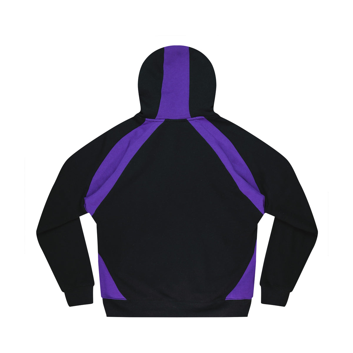 Aussie Pacific Huxley Mens Hoodie 1509 in Black/Electric Purple/White, back view