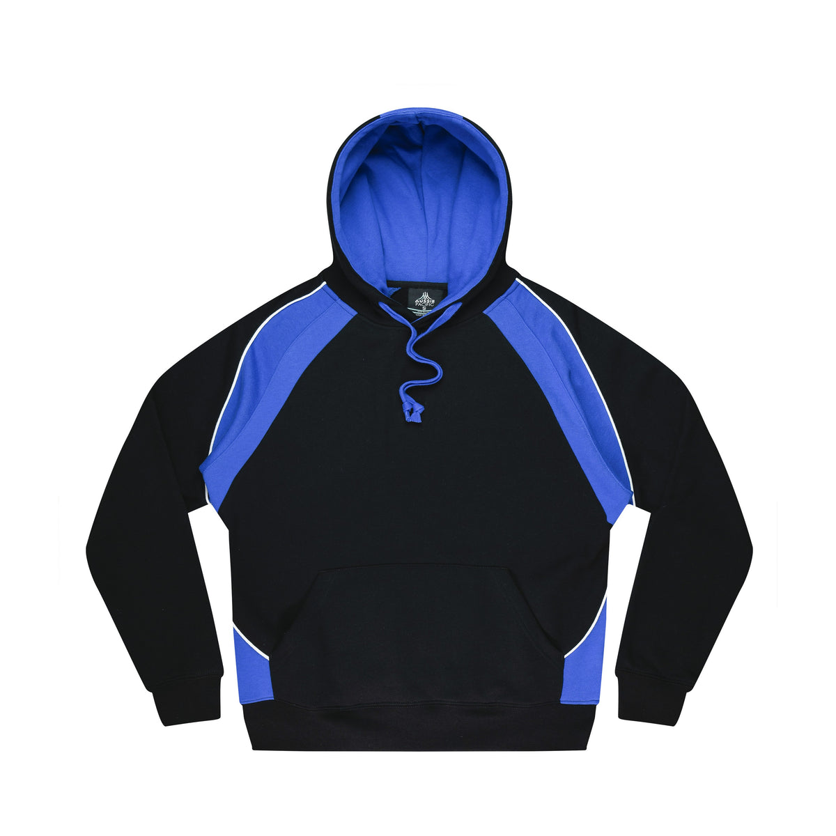 Aussie Pacific Huxley Mens Hoodie 1509 in Black/Electric Royal/White