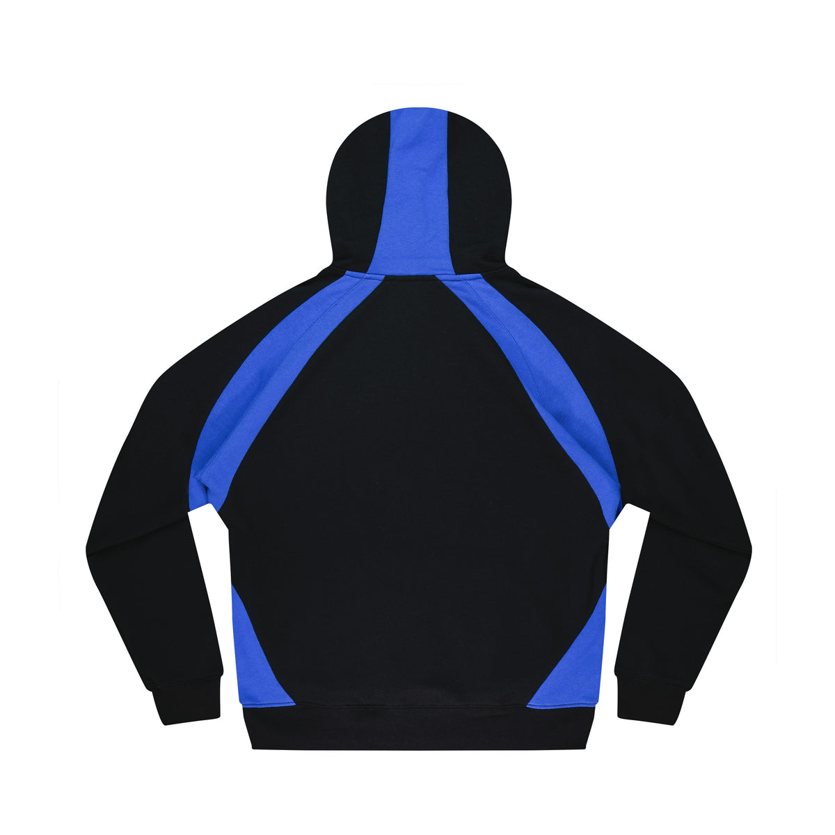 Aussie Pacific Huxley Mens Hoodie 1509 in Black/Electric Royal/White, back view