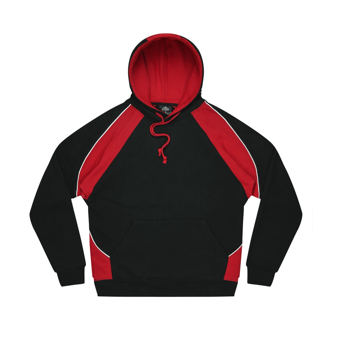 Aussie Pacific Huxley Mens Hoodie 1509 in Black/Red/White
