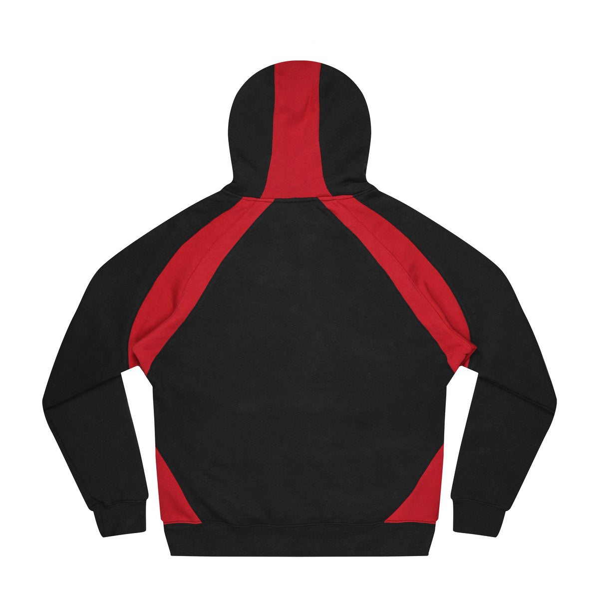 Aussie Pacific Huxley Mens Hoodie 1509 in Black/Red/White, back view
