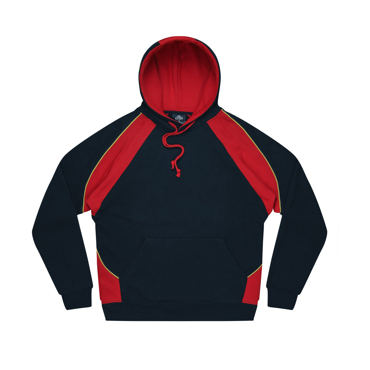 Aussie Pacific Huxley Mens Hoodie 1509 in Navy/Red/Gold