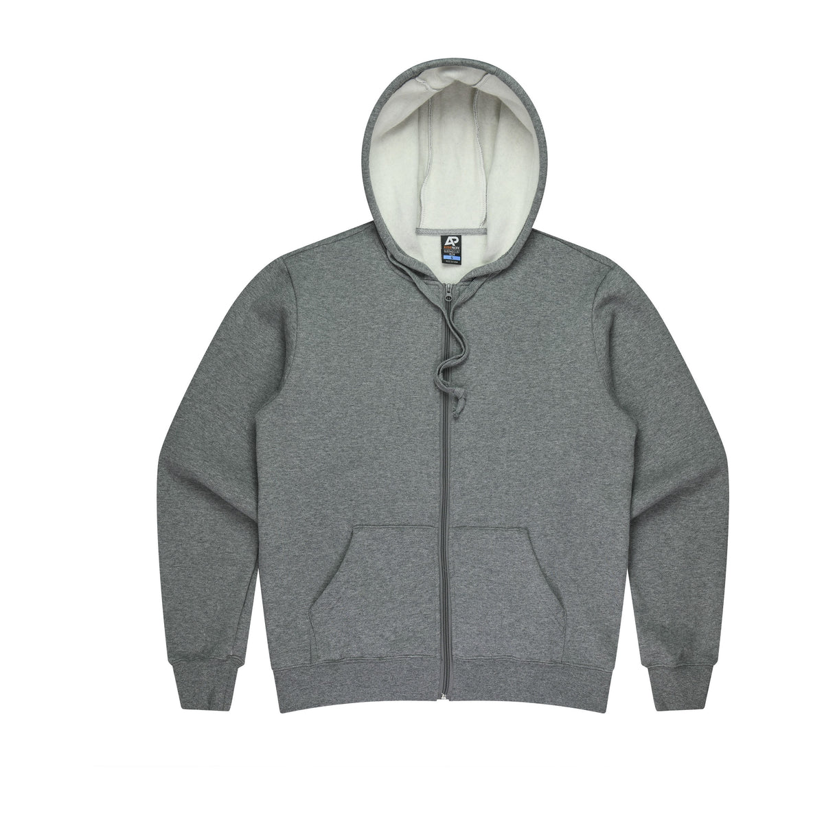 Aussie Pacific Queenscliff Zip Mens Hoodie 1528 in Charcoal