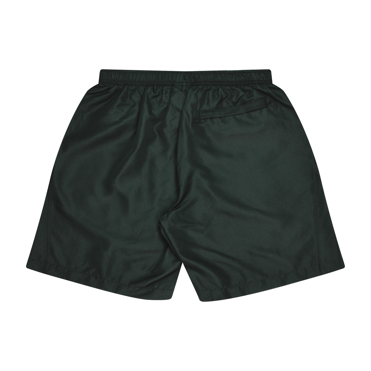 Aussie Pacific Pongee Short Mens Shorts 1602 in Black, back view