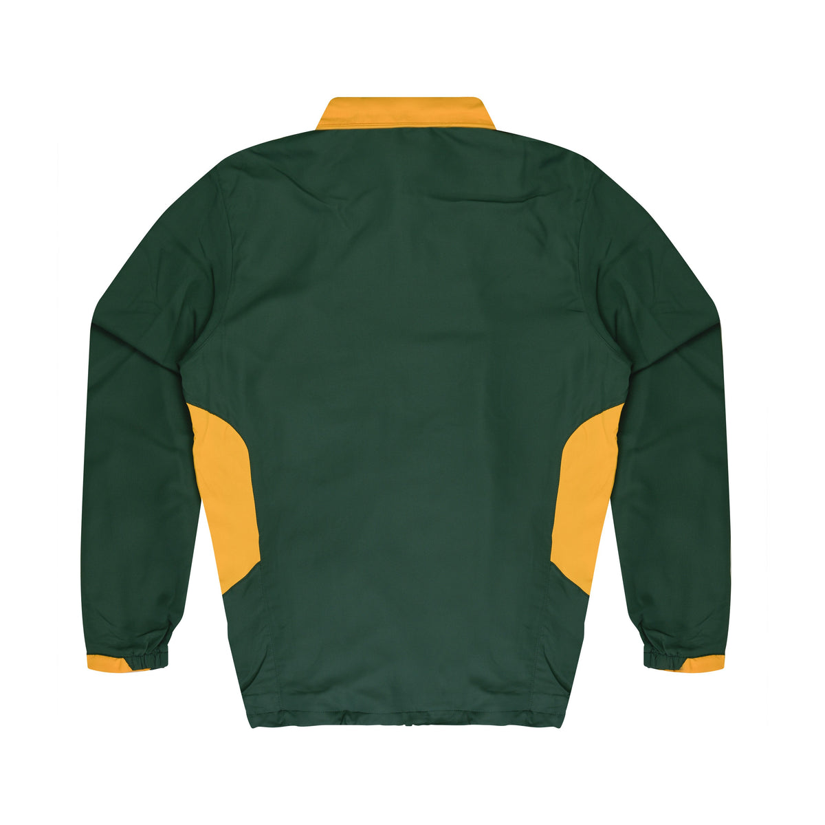 Aussie Pacific Tasman Mens Jacket 1611 in Bottle/Gold, back view