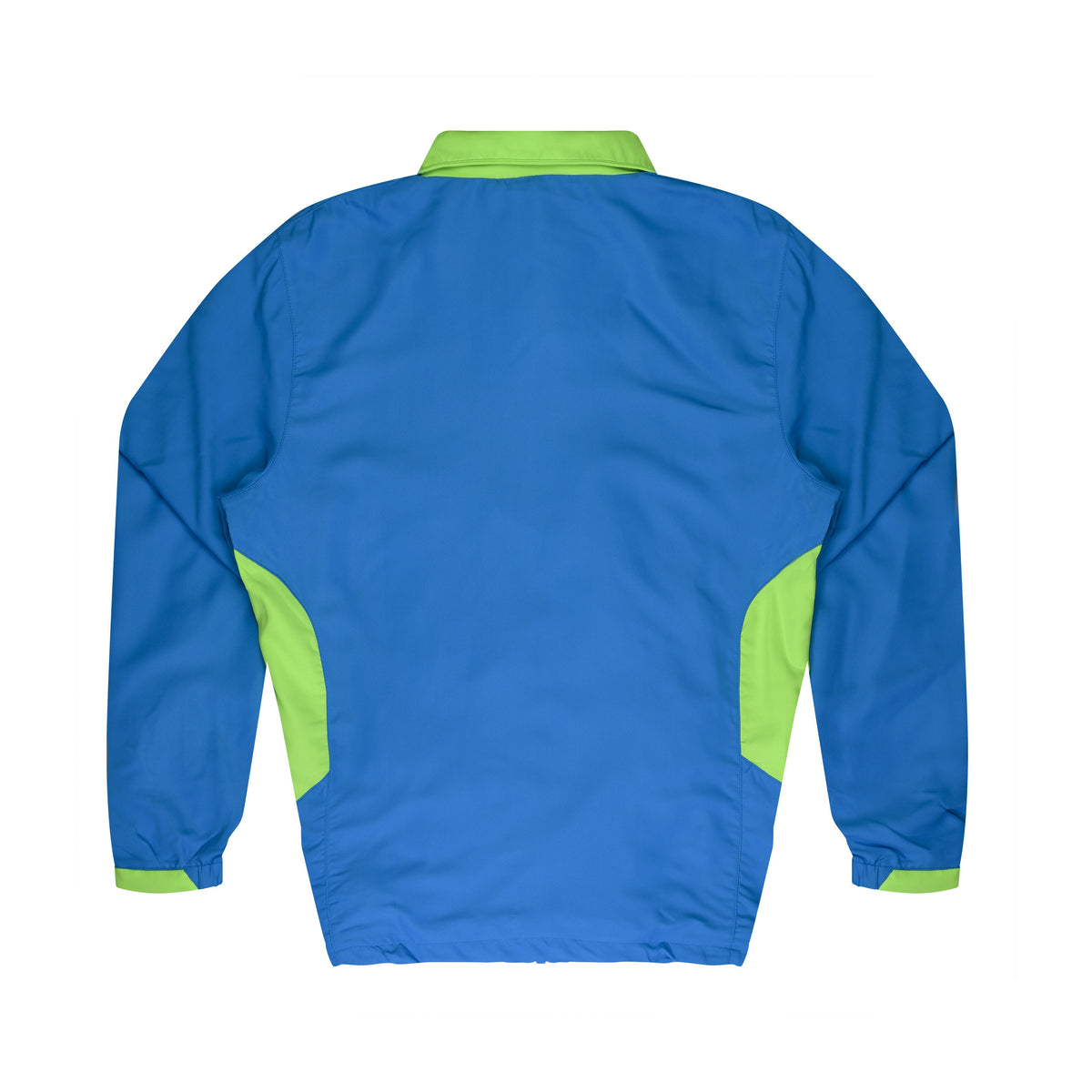 Aussie Pacific Tasman Mens Jacket 1611 in Cyan/Neon Green, back view