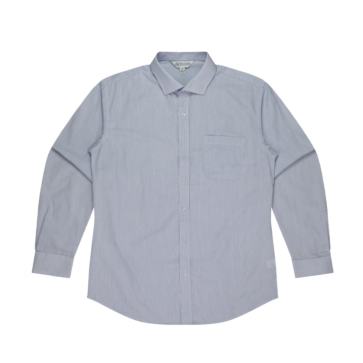 Aussie Pacific Henley Mens Shirt 1900L in White/Navy