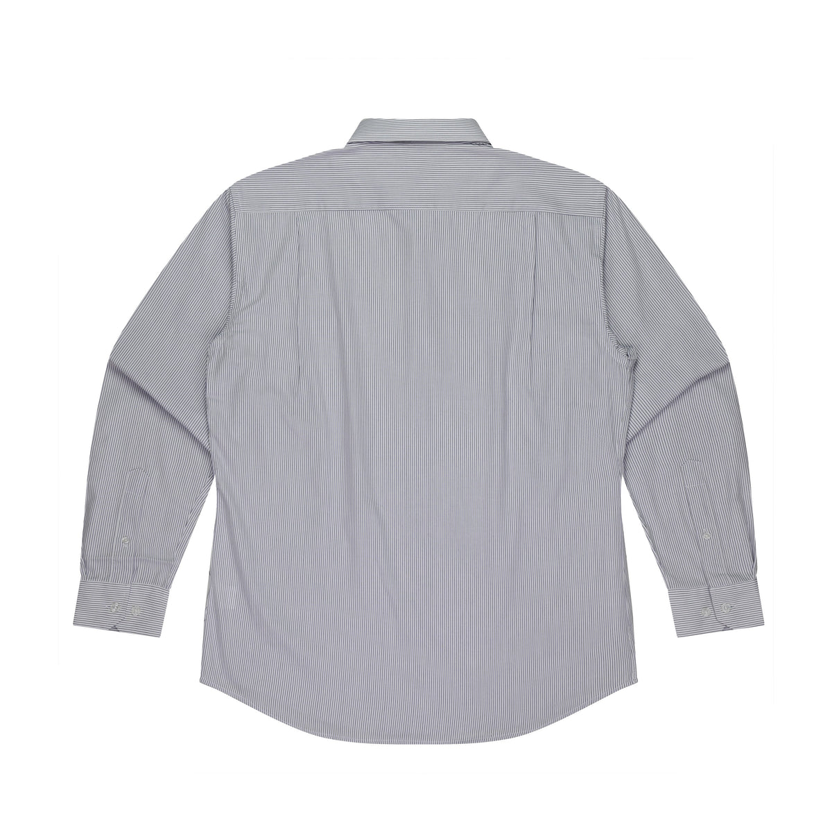 Aussie Pacific Henley Mens Shirt 1900L in White/Purple, back view