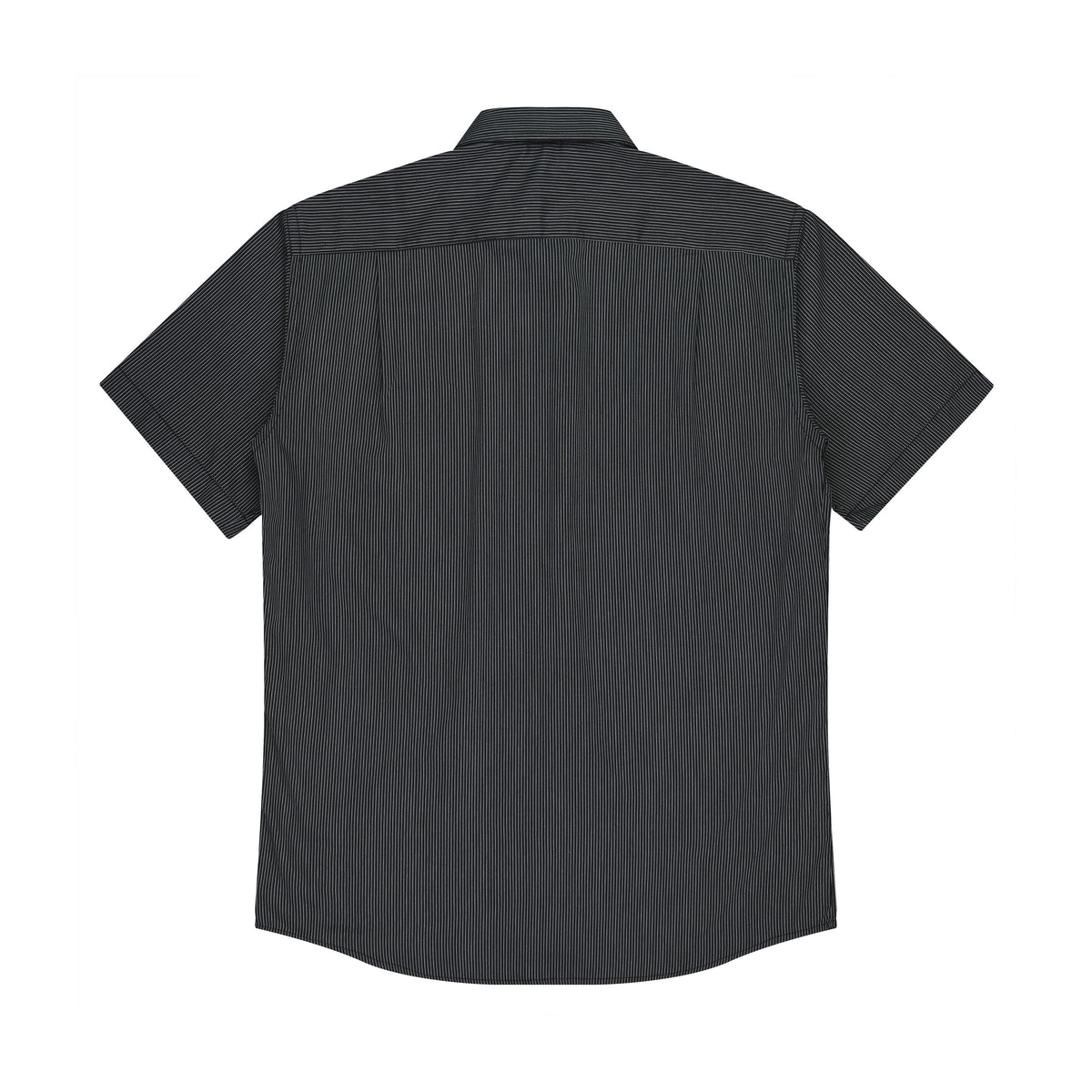 Aussie Pacific Henley Mens Shirt 1900S in Black/Silver, back view
