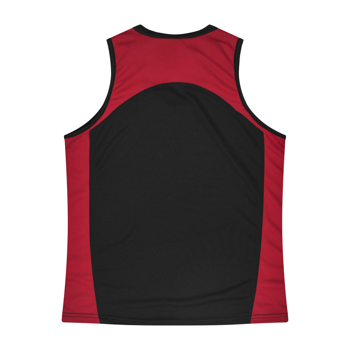 Aussie Pacific Premier Womens Singlet 2101 in Black/Red, back view