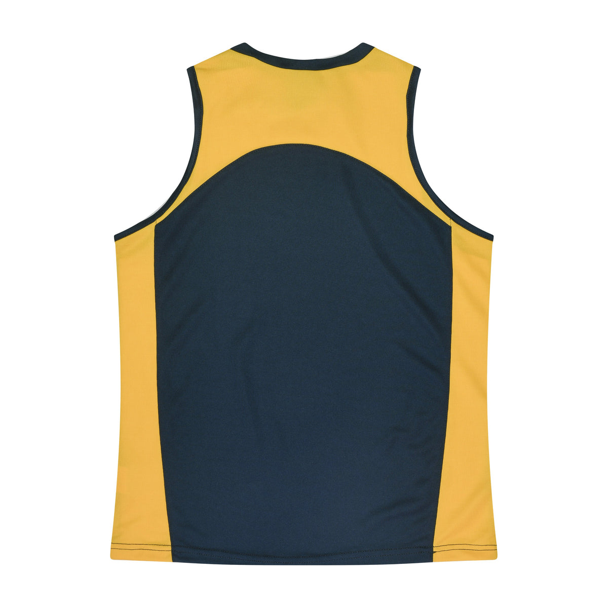 Aussie Pacific Premier Womens Singlet 2101 in Navy/Gold, back view