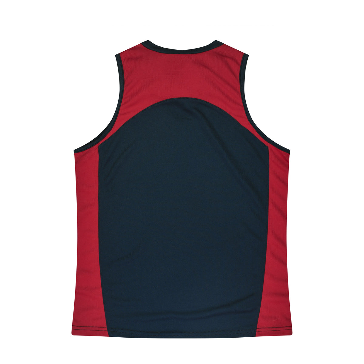Aussie Pacific Premier Womens Singlet 2101 in Navy/Red, back view