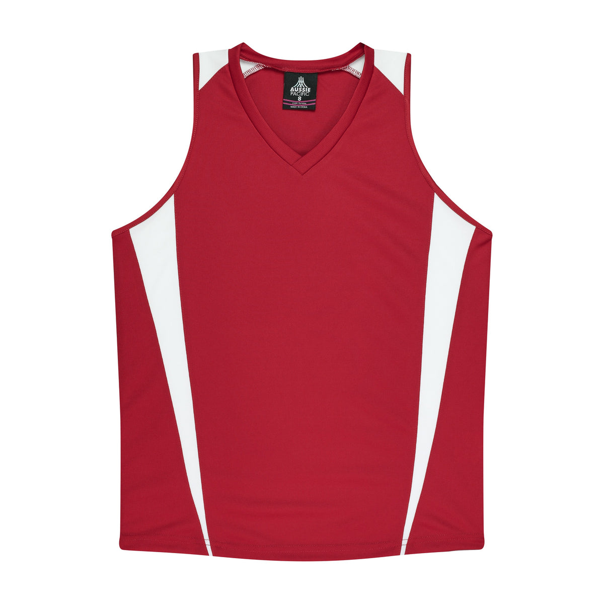 Aussie Pacific Eureka Womens Singlet 2104 in Red/White