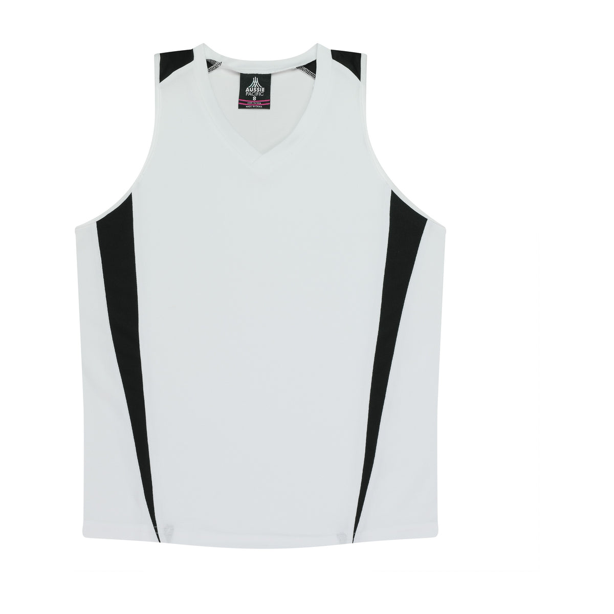 Aussie Pacific Eureka Womens Singlet 2104 in White/Black