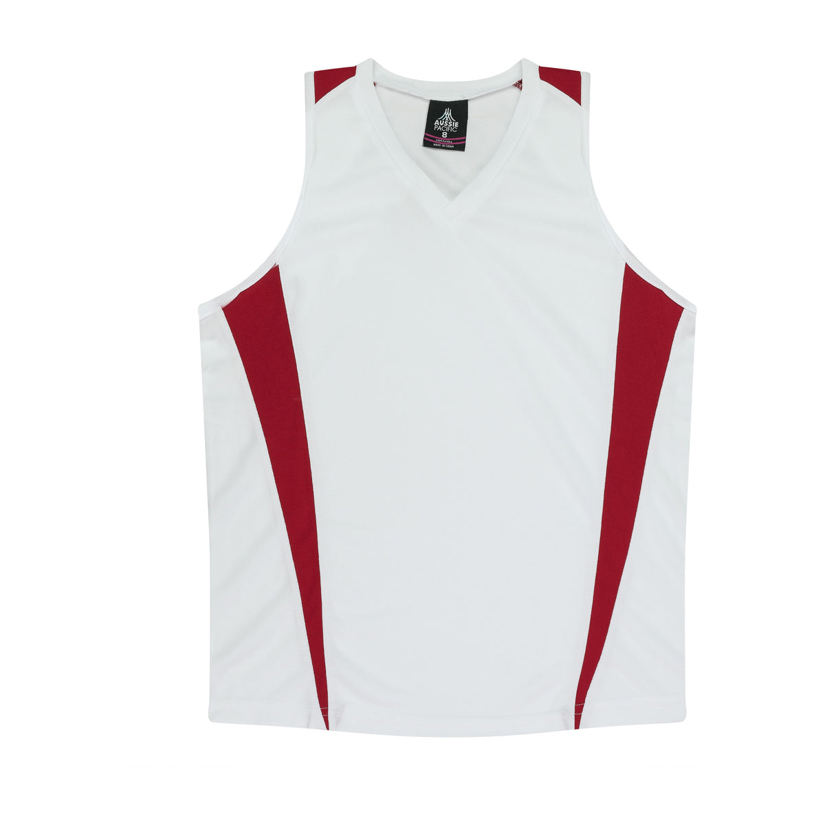 Aussie Pacific Eureka Womens Singlet 2104 in White/Red