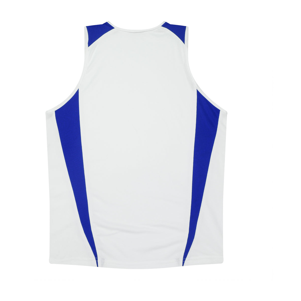 Aussie Pacific Eureka Womens Singlet 2104 in White/Royal, back view