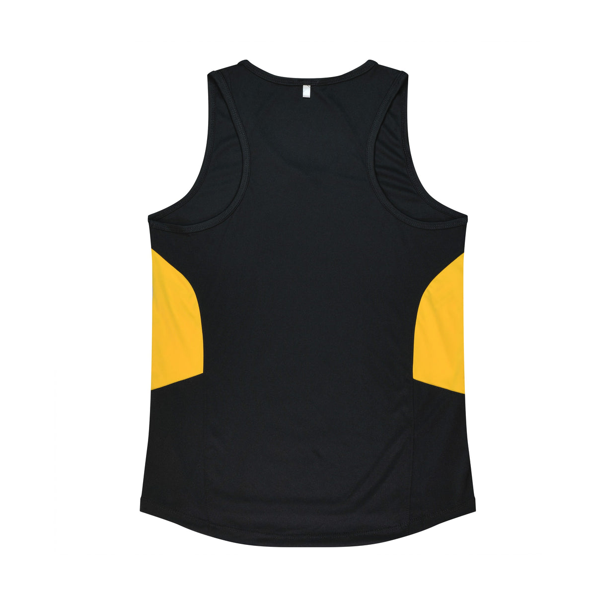 Aussie Pacific Tasman Womens Singlet 2111 in Black/Gold, back view