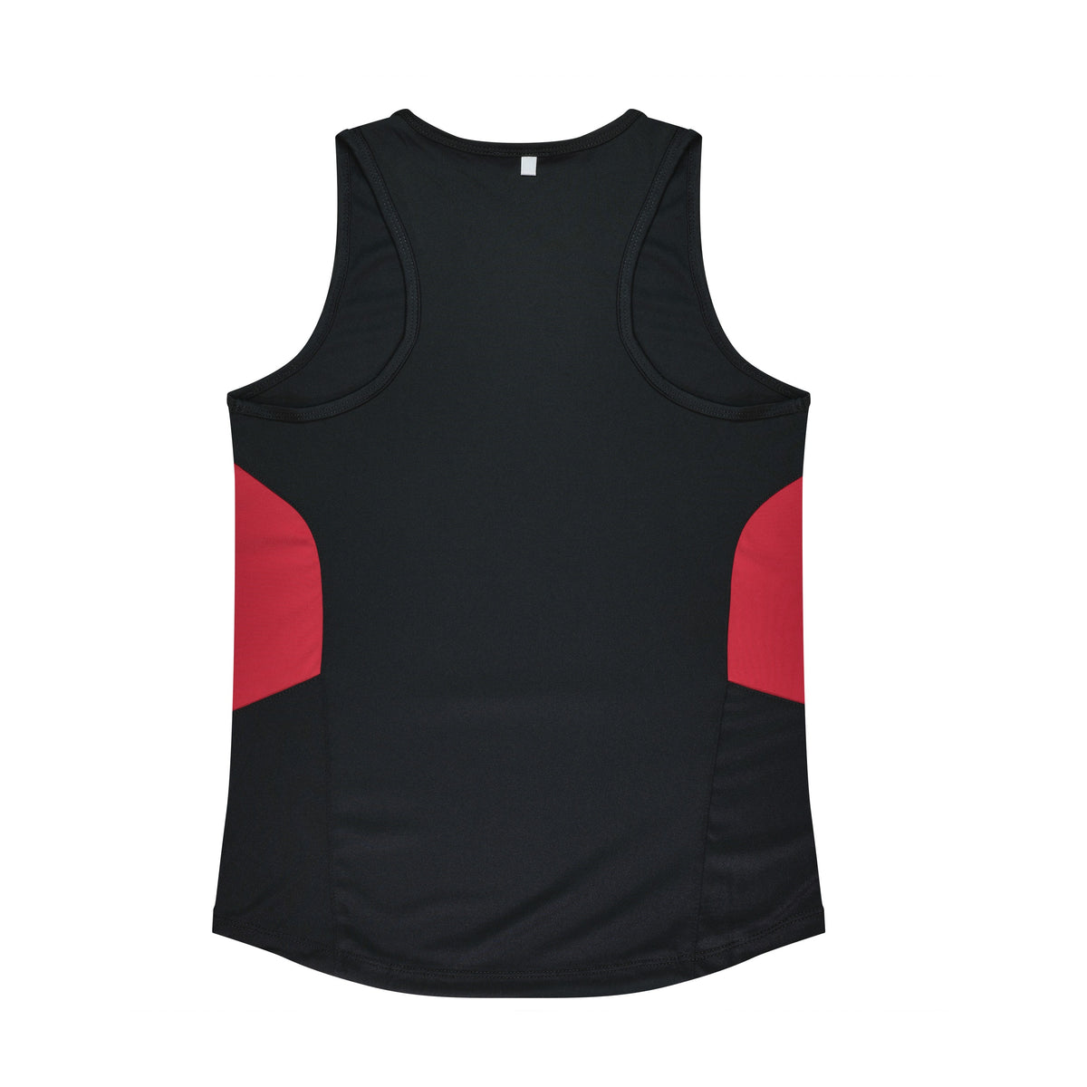 Aussie Pacific Tasman Womens Singlet 2111 in Black/Red, back view
