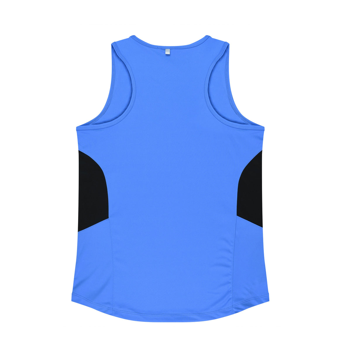 Aussie Pacific Tasman Womens Singlet 2111 in Cyan/Black, back view