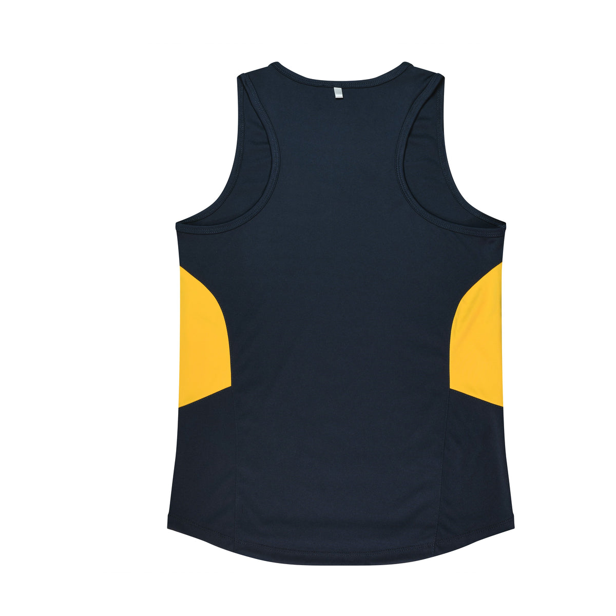 Aussie Pacific Tasman Womens Singlet 2111 in Navy/Gold, back view