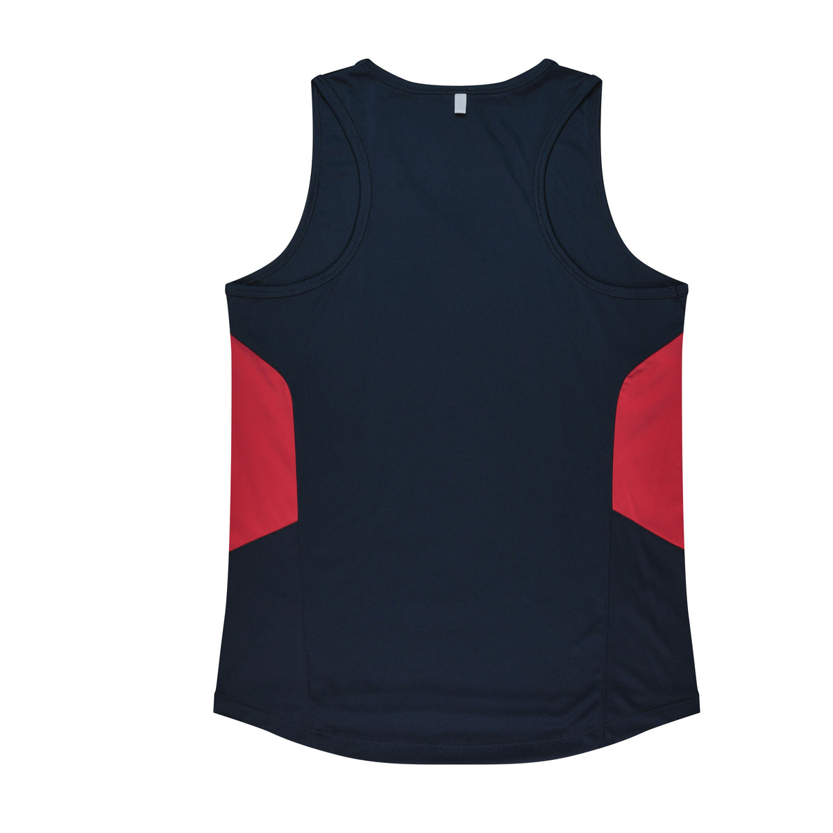 Aussie Pacific Tasman Womens Singlet 2111 in Navy/Red, back view