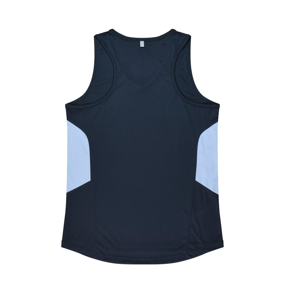 Aussie Pacific Tasman Womens Singlet 2111 in Navy/Sky, back view