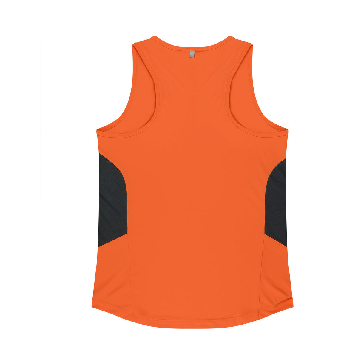 Aussie Pacific Tasman Womens Singlet 2111 in Neon Orange/Slate, back view