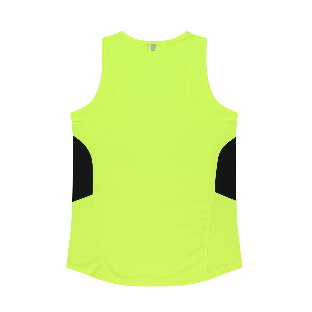 Aussie Pacific Tasman Womens Singlet 2111 in Neon Yellow/Black, back view